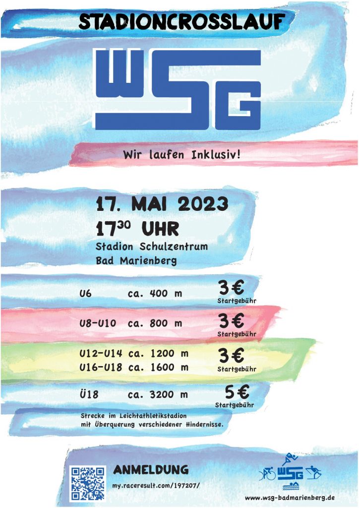 Ausschreibung Stadioncrosslauf 2023 17.05.23