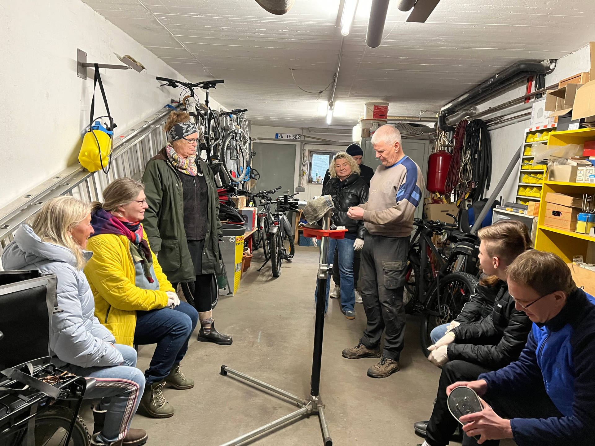 Pannenkurs, alle warten Gespannt auf den Start