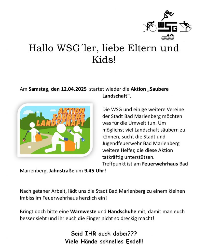 Aktion saubere Landschaft 2025